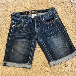 Bermuda length shorts